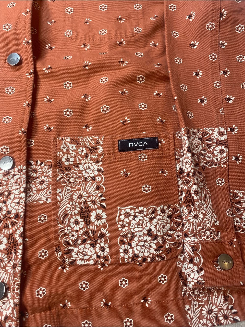 RVCA cinnamon Chorelist Jacket - Picture 3 of 8
